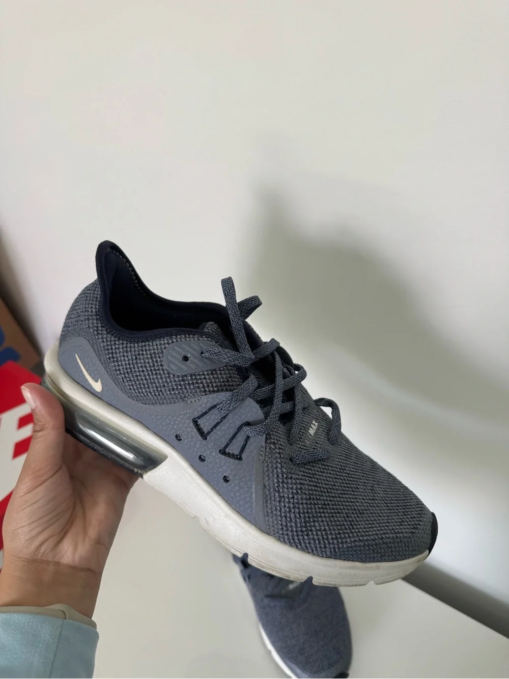 Nike Women's Gray Knit Sneakers